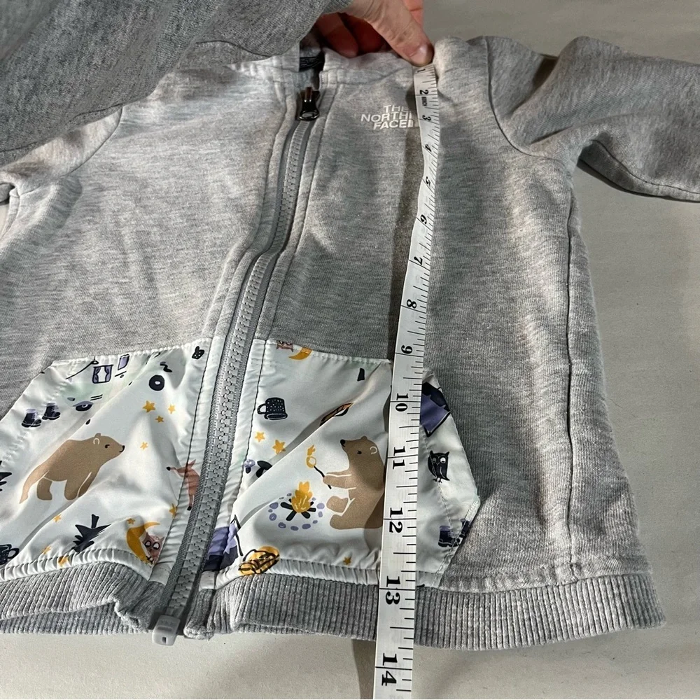 The North Face Kids Light Gray Hoodie Unisex 12-18 months - Picture 9 of 9